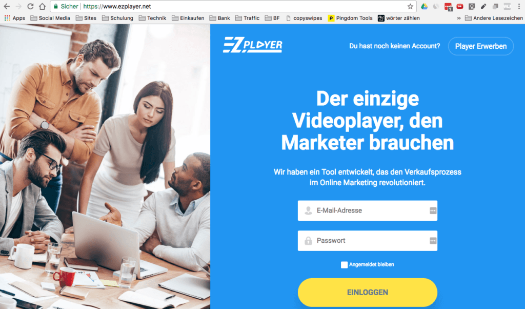 EZPlayer ist ein Marketing-Video-Player