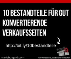 10bestandteileverkaufsseite werbetexte für verkaufsseiten