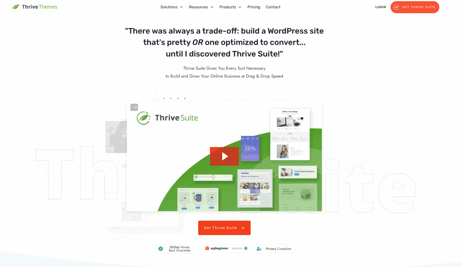 Thrive Suite WordPress Installation